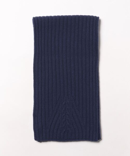 BENETTON (UNITED COLORS OF BENETTON)（ベネトンユナイテッドカラーズオブベネトン）の「【GREEN B】ウール混ニットマフラー（マフラー・レディース・ネイビー・ONE SIZE）」の4枚目の写真