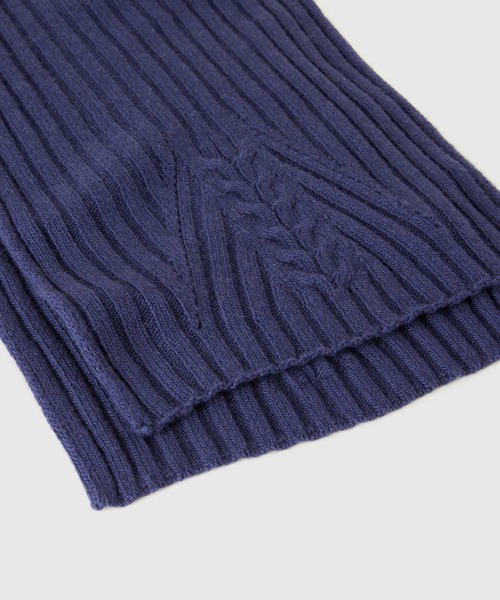 BENETTON (UNITED COLORS OF BENETTON)（ベネトンユナイテッドカラーズオブベネトン）の「【GREEN B】ウール混ニットマフラー（マフラー・レディース・ネイビー・ONE SIZE）」の3枚目の写真