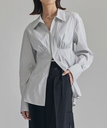 UNITED TOKYO | ジップアップスリムシャツ-ウォッシャブル-(シャツ/ブラウス)