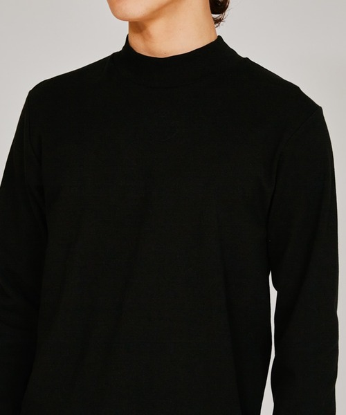 セール】【Hanes】Suede Knit スエードニット モックネック ハイネック