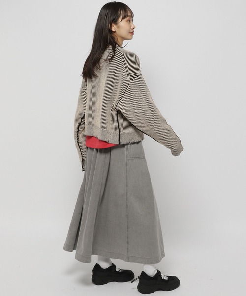 niko and...（ニコアンド）の「ホヅホヅアゼVカーディガン（カーディガン/ボレロ・レディース・アイボリー/ネイビー/パープル/グリーン・LONG/SHORT）」の13枚目の写真