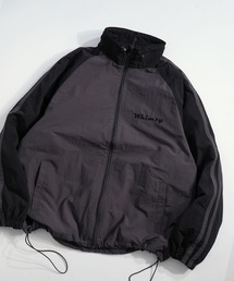 Ritzy（リッツィー）の「front embroidery raglan sleeves nylon jacket/フロント刺繍 ラグランスリーブ ナイロンジャケット レディース メンズ（ナイロンジャケット）」