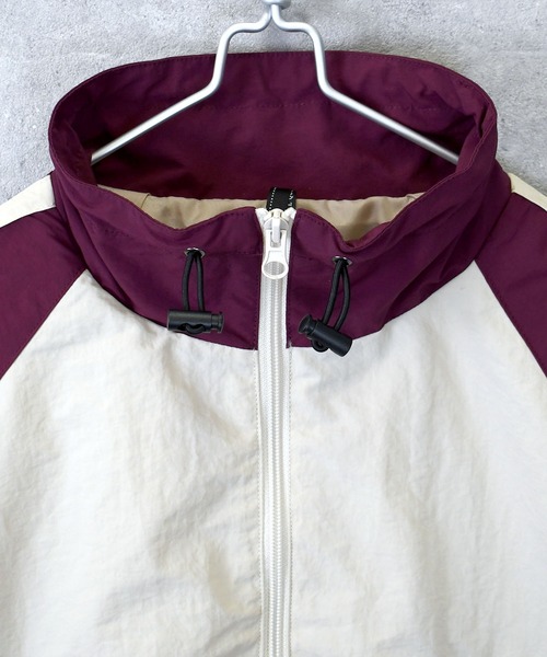 Ritzy(リッツィー)の「front embroidery raglan sleeves nylon jacket/フロント刺繍 ラグランスリーブ ナイロンジャケット レディース メンズ(ナイロンジャケット・メンズ・オフホワイト/グレー/チャコール・L/M/XL)」の10枚目の写真