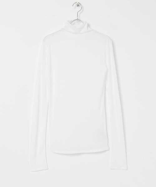 URBAN RESEARCH（アーバンリサーチ）の「『MADE IN JAPAN』シアータートルカットソー（Tシャツ/カットソー・レディース・ピンクベージュ/ホワイト/ベージュ/ブルー系その他・FREE）」の2枚目の写真