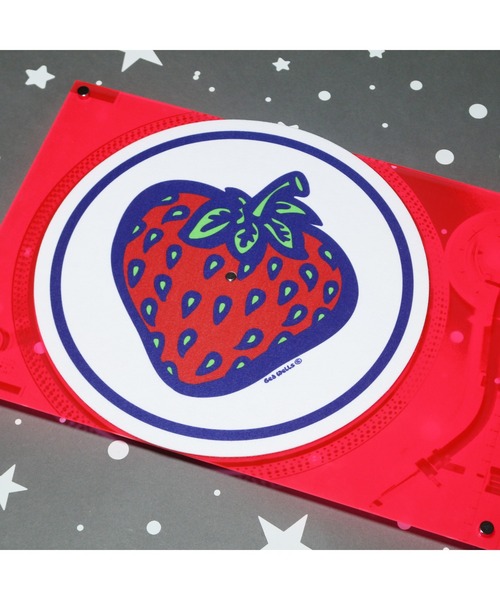 insane（インセイン）の「MOUNTAIN RESEARCH STRAWBERRY SLIP MAT 12inch（レコード・メンズ・ホワイト・FREE）」の3枚目の写真