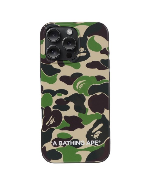 アベイシングエイプ グリーンカモフラージュiPhone16ProMaxケース ABC CAMO iPhone16 PRO MAX CASE（スマホケース/カバー）｜A