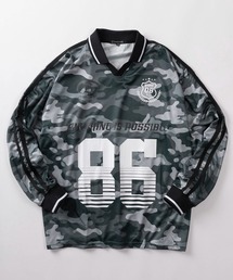 【82】ユニフォームデザイン ロングスリーブTシャツ/ゲームシャツ/ロンT/ユニセックス/レディース/メンズ/ショート丈有り