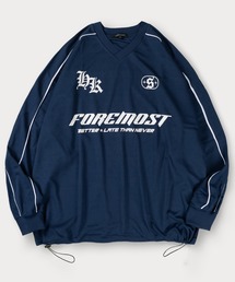 【82】ユニフォームデザイン ロングスリーブTシャツ/ゲームシャツ/ロンT/ユニセックス/レディース/メンズ/ショート丈有り