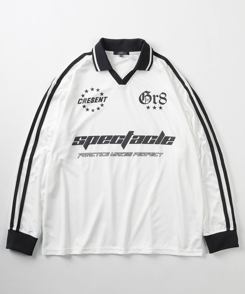 SlashDate(スラッシュデイト)の「【82】ユニフォームデザイン ロングスリーブTシャツ/ゲームシャツ/ロンT/ユニセックス/レディース/メンズ/ショート丈有り(Tシャツ/カットソー・レディース・ブラック/オフホワイト/ブラック系その他/ホワイト/ネイビー/ダークブルー/ホワイト系/ブラック系/ネイビー系/グレー系/ブラック系1/ベージュ/ブラック系3/ブラック系2/ホワイト系1/ネイビー系1・M/L/FREE)」の17枚目の写真
