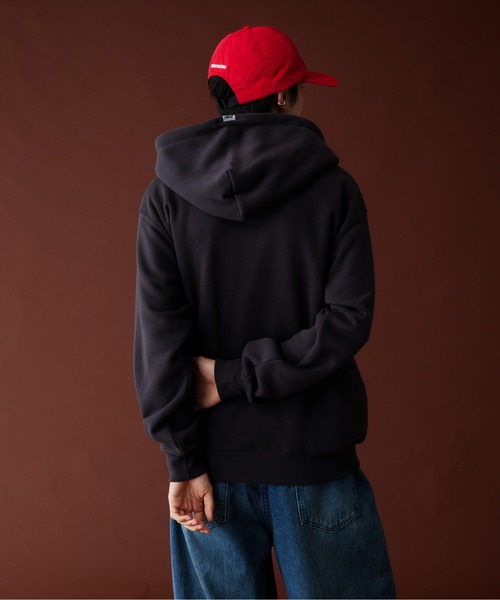 Adoon plain（アドーンプレーン）の「LEAF LOGO FULL GIP HOODIE ／リーフロゴフルジップフーディ（パーカー・メンズ・ライトグリーン/アッシュグレー/杢グレー・MEDIUM/LARGE）」の7枚目の写真