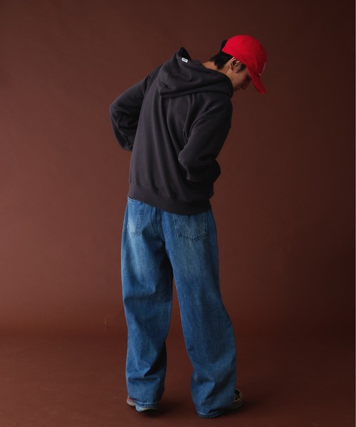 Adoon plain（アドーンプレーン）の「LEAF LOGO FULL GIP HOODIE ／リーフロゴフルジップフーディ（パーカー・メンズ・ライトグリーン/アッシュグレー/杢グレー・MEDIUM/LARGE）」の22枚目の写真