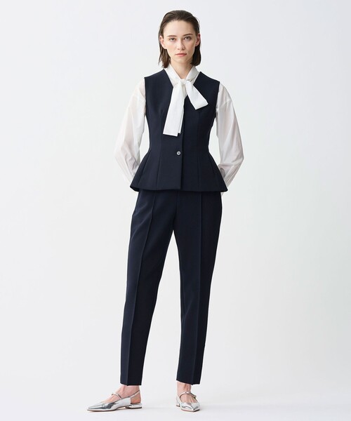 uncrave(アンクレイヴ)の「プルーフ ダブルクロス テーパード パンツ(その他パンツ・レディース・ネイビー系3/ライトグレー系/ブラック系・0/1/2)」の5枚目の写真