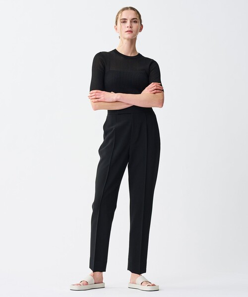 uncrave(アンクレイヴ)の「プルーフ ダブルクロス テーパード パンツ(その他パンツ・レディース・ネイビー系3/ライトグレー系/ブラック系・0/1/2)」の6枚目の写真