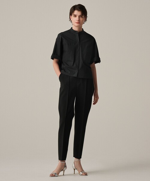 uncrave(アンクレイヴ)の「プルーフ ダブルクロス テーパード パンツ(その他パンツ・レディース・ネイビー系3/ライトグレー系/ブラック系・0/1/2)」の9枚目の写真