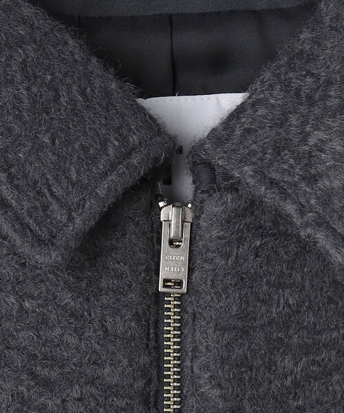 CITEN（シテン）の「＜CITEN＞エリツキジップブルゾン（ブルゾン・レディース・オフホワイト/ダークグレー・FREE）」の17枚目の写真