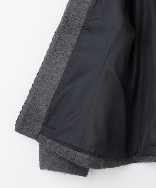 CITEN（シテン）の「＜CITEN＞エリツキジップブルゾン（ブルゾン・レディース・オフホワイト/ダークグレー・FREE）」の18枚目の写真