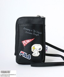 PEANUTS（ピーナッツ）の「FILA×PEANUTSコラボ スヌーピーキャラクターワッペン スマホショルダーバッグバッグ/ミニショルダー（ポーチ・メンズ）」