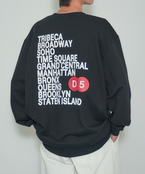 MAISON CLUB(メゾンクラブ)の「【MAISON CLUB】METRO LOGO SWEATER /ワンポイントロゴスウェット METRO LOGO/NEWYORK BROOKLYN MLB(スウェット・メンズ・ブラック/グレー/ホワイト・XL/L)」の3枚目の写真