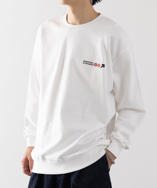 MAISON CLUB(メゾンクラブ)の「【MAISON CLUB】METRO LOGO SWEATER /ワンポイントロゴスウェット METRO LOGO/NEWYORK BROOKLYN MLB(スウェット・メンズ・ブラック/グレー/ホワイト・XL/L)」の11枚目の写真