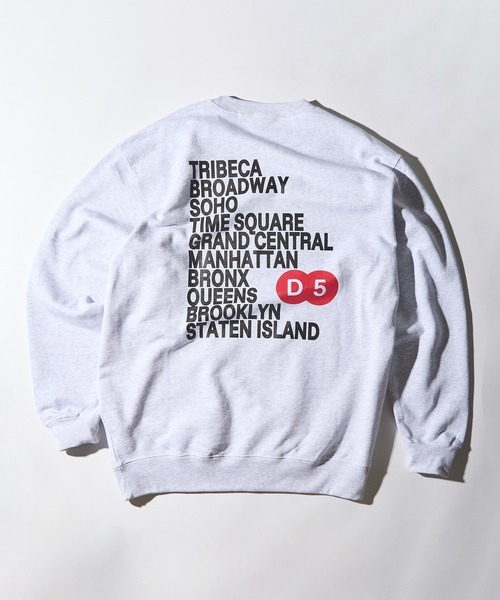 MAISON CLUB(メゾンクラブ)の「【MAISON CLUB】METRO LOGO SWEATER /ワンポイントロゴスウェット METRO LOGO/NEWYORK BROOKLYN MLB(スウェット・メンズ・ブラック/グレー/ホワイト・XL/L)」の4枚目の写真