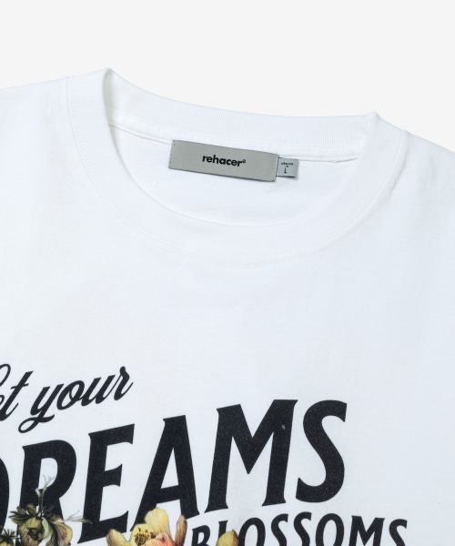 rehacer(レアセル)の「rehacer : Dream Blossom CS / ドリームブロッサム CS / ドリームブロッサム カットソー(Tシャツ/カットソー・メンズ・ベージュ/ホワイト/ブルー・X-LARGE/LARGE/MEDIUM/SMALL)」の12枚目の写真
