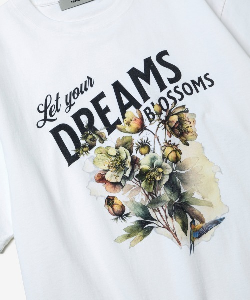 rehacer(レアセル)の「rehacer : Dream Blossom CS / ドリームブロッサム CS / ドリームブロッサム カットソー(Tシャツ/カットソー・メンズ・ベージュ/ホワイト/ブルー・X-LARGE/LARGE/MEDIUM/SMALL)」の13枚目の写真