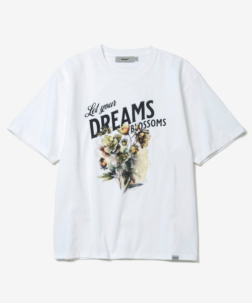 rehacer(レアセル)の「rehacer : Dream Blossom CS / ドリームブロッサム CS / ドリームブロッサム カットソー(Tシャツ/カットソー・メンズ・ベージュ/ホワイト/ブルー・X-LARGE/LARGE/MEDIUM/SMALL)」の10枚目の写真