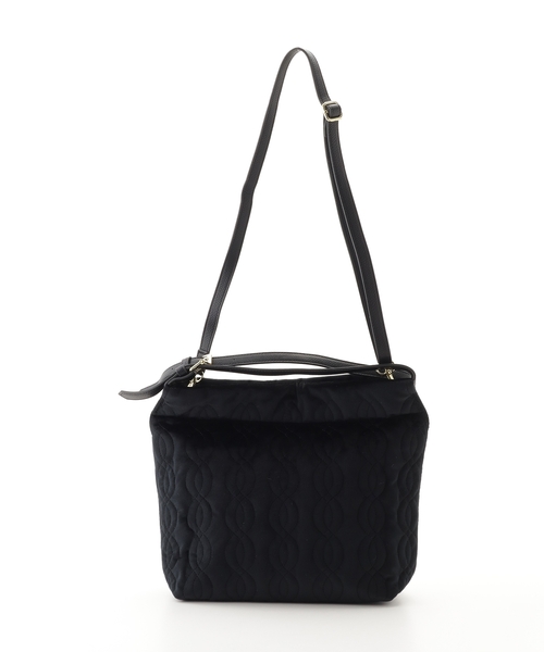 cachellier(カシェリエ） 螺旋キルティングショルダー付きハンドバッグ