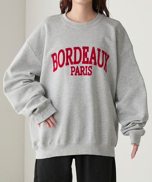 GILDAN（ギルダン）の「GILDAN アソートロゴ オーバーサイズ裏起毛スウェットプルオーバー（スウェット・レディース・チャコールグレー/レッド/ブラック/ネイビー/アッシュグレー/オフホワイト/杢グレー/トップグレー/ブラウン・L/M/S）」の22枚目の写真