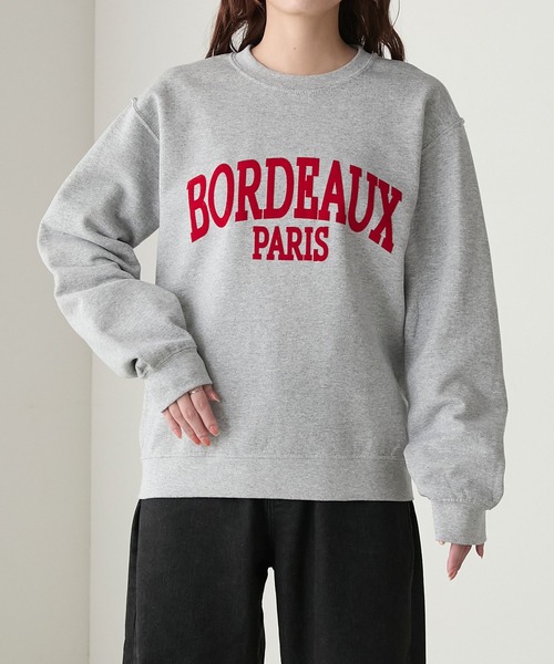 GILDAN（ギルダン）の「GILDAN アソートロゴ オーバーサイズ裏起毛スウェットプルオーバー（スウェット・レディース・チャコールグレー/レッド/ブラック/ネイビー/アッシュグレー/オフホワイト/杢グレー/トップグレー/ブラウン・L/M/S）」の20枚目の写真