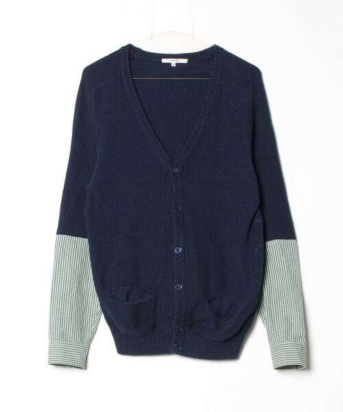 セール/ブランド古着】チェック柄ニットカーディガン（カーディガン  