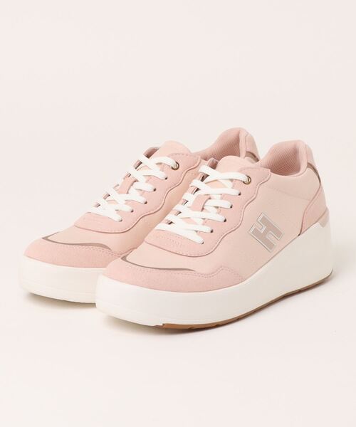 Hawkins(ホーキンス)の「HAWKINS ホーキンス CELIA 5 ローカットスニーカー HW00136 PINK(スニーカー・レディース・ピンク・5h/6/6h/7/7h/8)」の2枚目の写真