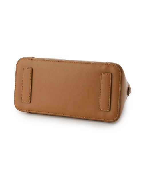 Mila Owen（ミラオーウェン）の「キャンバスショルダー付きボストンバッグ（ショルダーバッグ・レディース・アイボリー/ブラック/キャメル/オレンジ・FREE）」の10枚目の写真