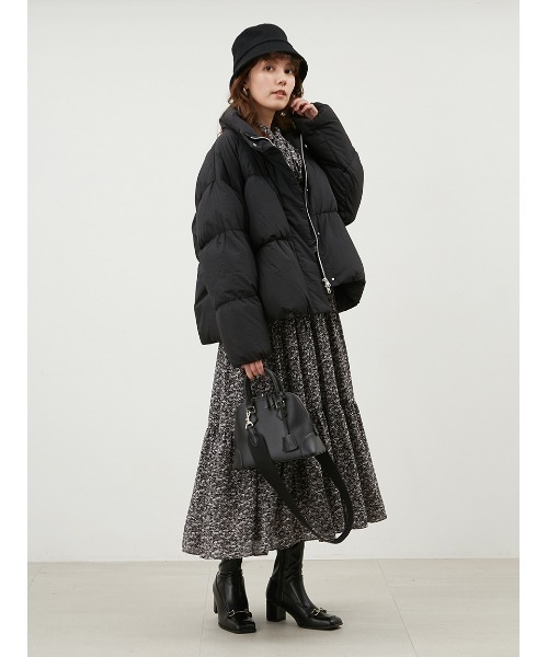 Mila Owen（ミラオーウェン）の「キャンバスショルダー付きボストンバッグ（ショルダーバッグ・レディース・アイボリー/ブラック/キャメル/オレンジ・FREE）」の14枚目の写真