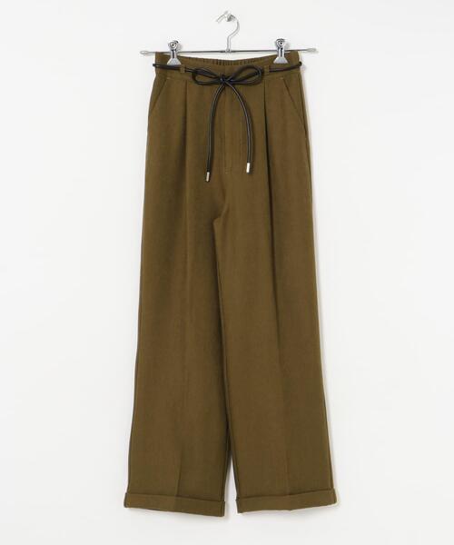ITEMS URBANRESEARCH（アイテムズ アーバンリサーチ）の「ベルト付きパンツ（その他パンツ・レディース・カーキ/チャコールグレー/ブラウン・FREE）」の9枚目の写真