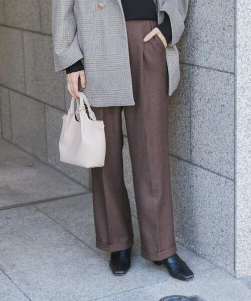 ITEMS URBANRESEARCH（アイテムズ アーバンリサーチ）の「ベルト付きパンツ（その他パンツ・レディース・カーキ/チャコールグレー/ブラウン・FREE）」の11枚目の写真