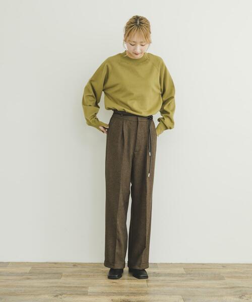 ITEMS URBANRESEARCH（アイテムズ アーバンリサーチ）の「ベルト付きパンツ（その他パンツ・レディース・カーキ/チャコールグレー/ブラウン・FREE）」の16枚目の写真