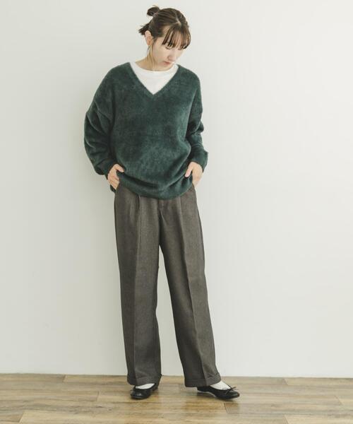 ITEMS URBANRESEARCH（アイテムズ アーバンリサーチ）の「ベルト付きパンツ（その他パンツ・レディース・カーキ/チャコールグレー/ブラウン・FREE）」の22枚目の写真