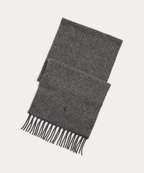 フリンジ ウールブレンド マフラー フリンジ ウールブレンド マフラー