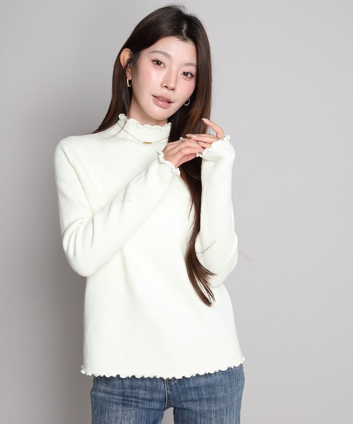 by LEGNA(バイレグナ)の「裏起毛メロウモックネックニット(ニット/セーター・レディース・ブラック/グレー/ホワイト/ベージュ/モカ・FREE)」の10枚目の写真