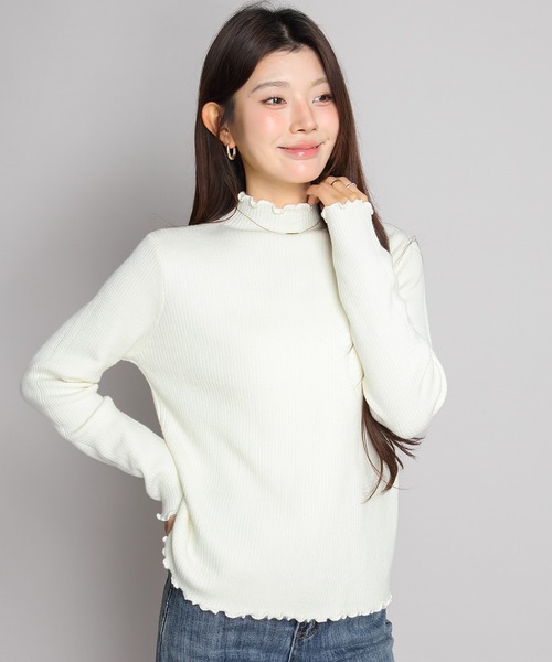 by LEGNA(バイレグナ)の「裏起毛メロウモックネックニット(ニット/セーター・レディース・ブラック/グレー/ホワイト/ベージュ/モカ・FREE)」の14枚目の写真