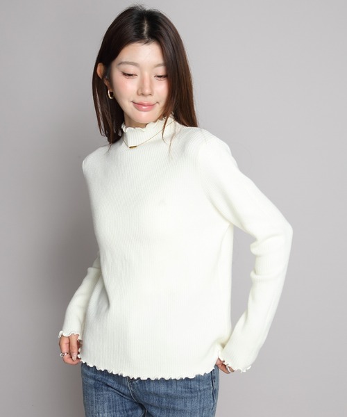 by LEGNA(バイレグナ)の「裏起毛メロウモックネックニット(ニット/セーター・レディース・ブラック/グレー/ホワイト/ベージュ/モカ・FREE)」の16枚目の写真