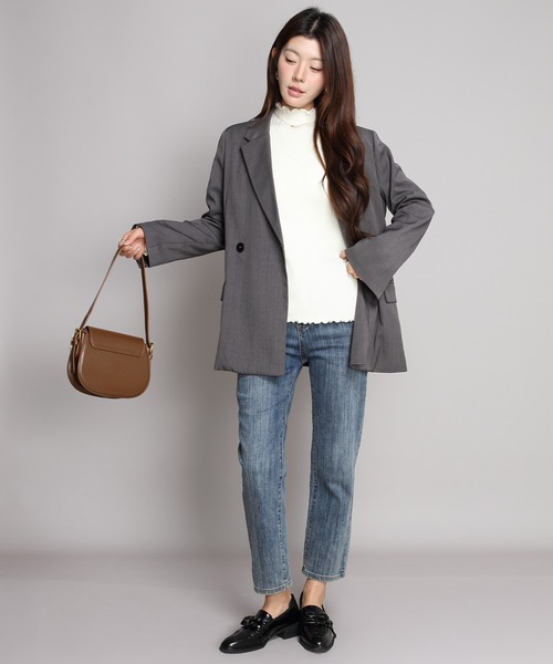 by LEGNA(バイレグナ)の「裏起毛メロウモックネックニット(ニット/セーター・レディース・ブラック/グレー/ホワイト/ベージュ/モカ・FREE)」の17枚目の写真