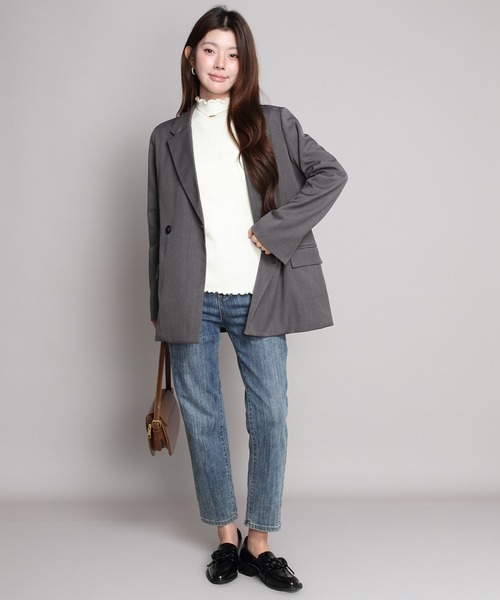 by LEGNA(バイレグナ)の「裏起毛メロウモックネックニット(ニット/セーター・レディース・ブラック/グレー/ホワイト/ベージュ/モカ・FREE)」の18枚目の写真