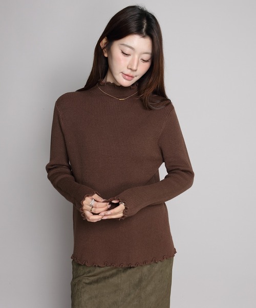 by LEGNA(バイレグナ)の「裏起毛メロウモックネックニット(ニット/セーター・レディース・ブラック/グレー/ホワイト/ベージュ/モカ・FREE)」の22枚目の写真