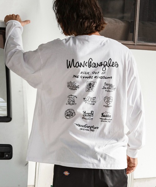 Mark Gonzales(マーク・ゴンザレス)の「【WEB・直営店限定】MARK GONZALES ARTWORK COLLECTION(マーク ゴンザレス)バックプリントロングTシャツ/4type/4colors(Tシャツ/カットソー・メンズ・ホワイト系2/ブラック系1/ホワイト系4/ベージュ系2/グレー系1/ブラック系3/ホワイト系1/ベージュ系3/ベージュ系1/ブラック系4/ブラック系2/ホワイト系3/ベージュ系4/グレー系4/グレー系3/グレー系2・XL/L/M)」の5枚目の写真