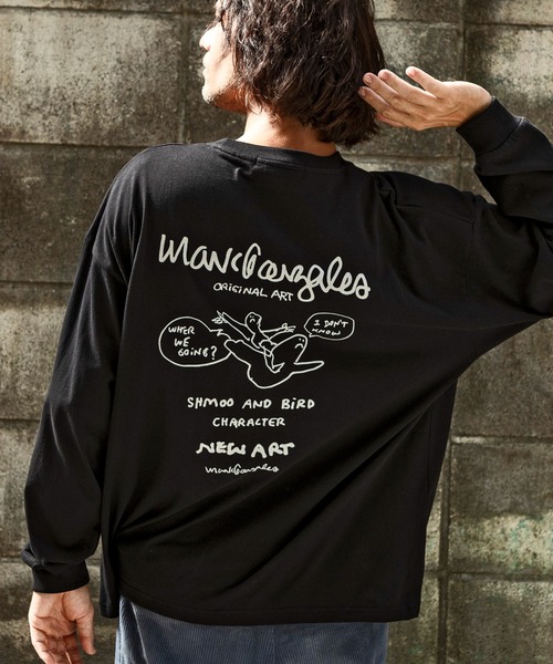 Mark Gonzales(マーク・ゴンザレス)の「【WEB・直営店限定】MARK GONZALES ARTWORK COLLECTION(マーク ゴンザレス)バックプリントロングTシャツ/4type/4colors(Tシャツ/カットソー・メンズ・ホワイト系2/ブラック系1/ホワイト系4/ベージュ系2/グレー系1/ブラック系3/ホワイト系1/ベージュ系3/ベージュ系1/ブラック系4/ブラック系2/ホワイト系3/ベージュ系4/グレー系4/グレー系3/グレー系2・XL/L/M)」の8枚目の写真