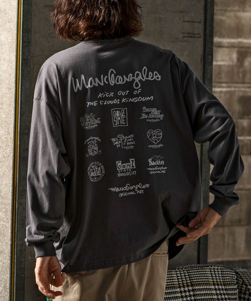 Mark Gonzales(マーク・ゴンザレス)の「【WEB・直営店限定】MARK GONZALES ARTWORK COLLECTION(マーク ゴンザレス)バックプリントロングTシャツ/4type/4colors(Tシャツ/カットソー・メンズ・ホワイト系2/ブラック系1/ホワイト系4/ベージュ系2/グレー系1/ブラック系3/ホワイト系1/ベージュ系3/ベージュ系1/ブラック系4/ブラック系2/ホワイト系3/ベージュ系4/グレー系4/グレー系3/グレー系2・XL/L/M)」の12枚目の写真