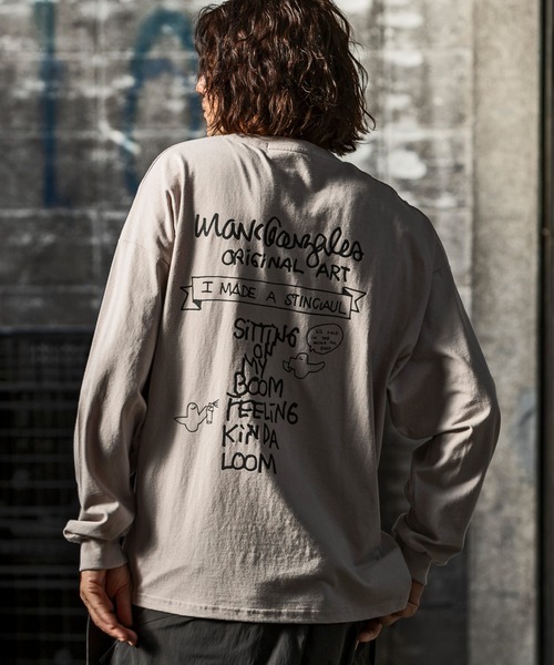 Mark Gonzales(マーク・ゴンザレス)の「【WEB・直営店限定】MARK GONZALES ARTWORK COLLECTION(マーク ゴンザレス)バックプリントロングTシャツ/4type/4colors(Tシャツ/カットソー・メンズ・ホワイト系2/ブラック系1/ホワイト系4/ベージュ系2/グレー系1/ブラック系3/ホワイト系1/ベージュ系3/ベージュ系1/ブラック系4/ブラック系2/ホワイト系3/ベージュ系4/グレー系4/グレー系3/グレー系2・XL/L/M)」の13枚目の写真