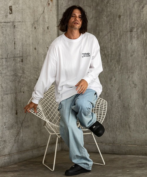 Mark Gonzales(マーク・ゴンザレス)の「【WEB・直営店限定】MARK GONZALES ARTWORK COLLECTION(マーク ゴンザレス)バックプリントロングTシャツ/4type/4colors(Tシャツ/カットソー・メンズ・ホワイト系2/ブラック系1/ホワイト系4/ベージュ系2/グレー系1/ブラック系3/ホワイト系1/ベージュ系3/ベージュ系1/ブラック系4/ブラック系2/ホワイト系3/ベージュ系4/グレー系4/グレー系3/グレー系2・XL/L/M)」の20枚目の写真